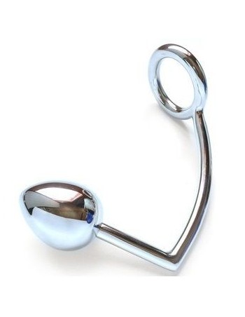 Metalhard cock ring mit anal bead 45mm - MySexyShop.eu