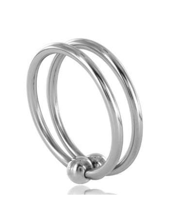 Metallhard doppele eichel ring 28mm - MySexyShop.eu