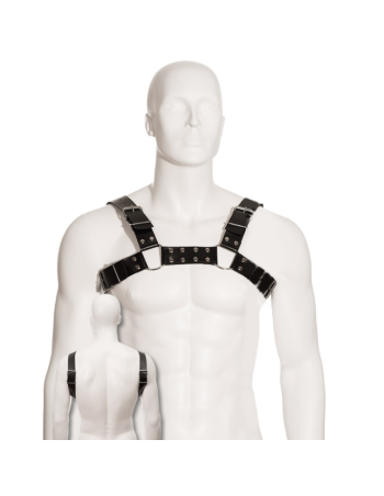 Body leather black bull dog harness - MySexyShop (ES)