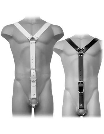 Leder körper gurt männer weiss - MySexyShop.eu