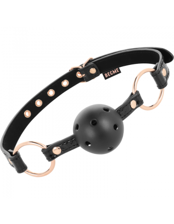 Begme black edition ball gag vegan leather | MySexyShop