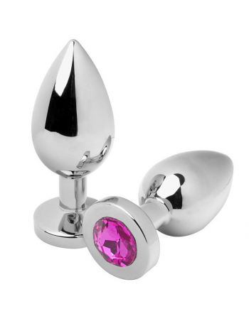 Metalhard anal plug diamond pink small 5.71cm - MySexyShop.eu