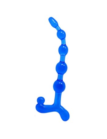 Bendy twist anal beads blue | MySexyShop