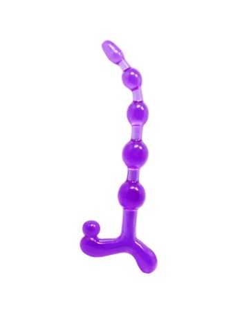 Bendy twist anal beads purple | MySexyShop