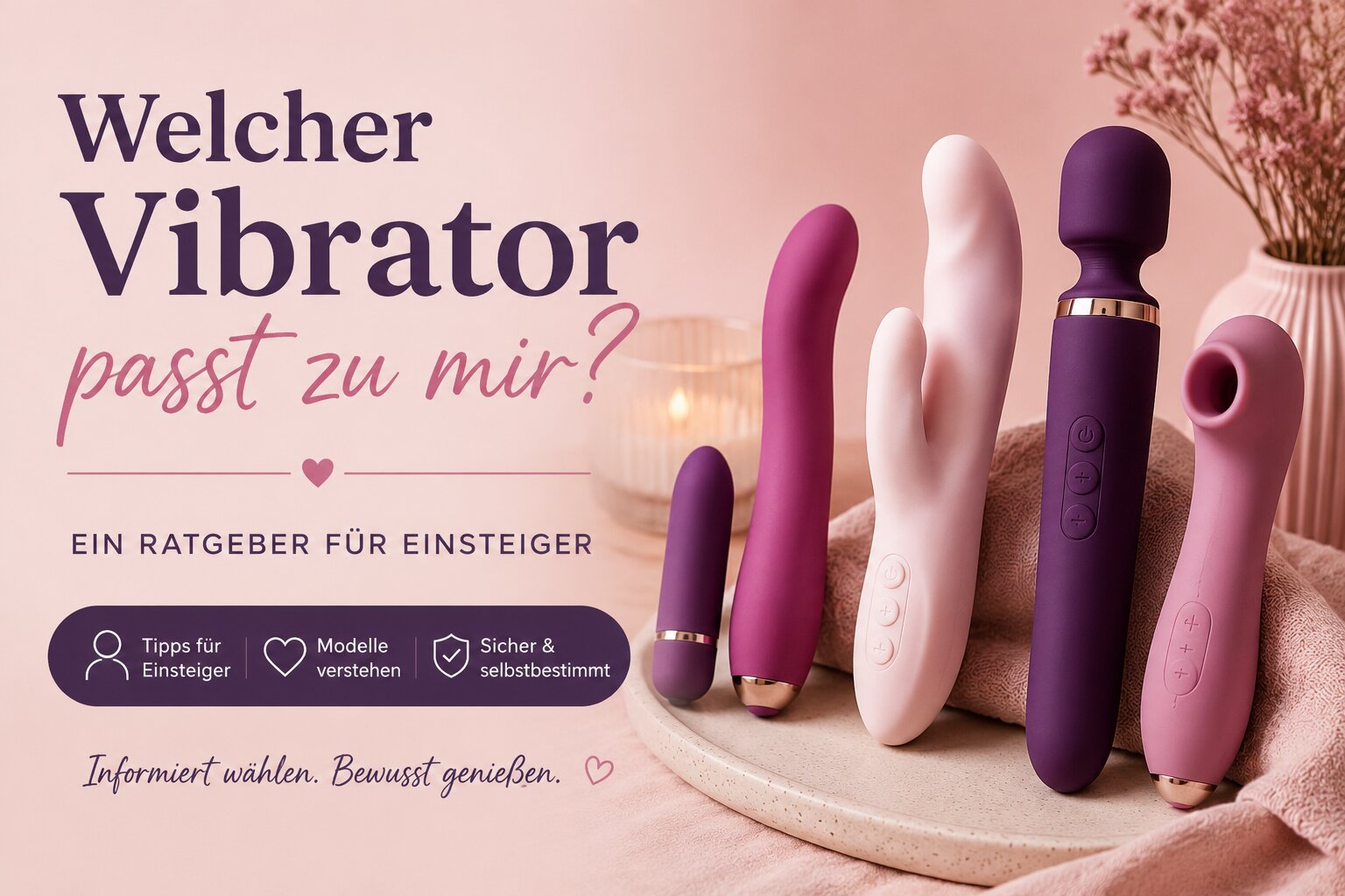 Welcher Vibrator passt zu mir? Ein Ratgeber für Einsteiger