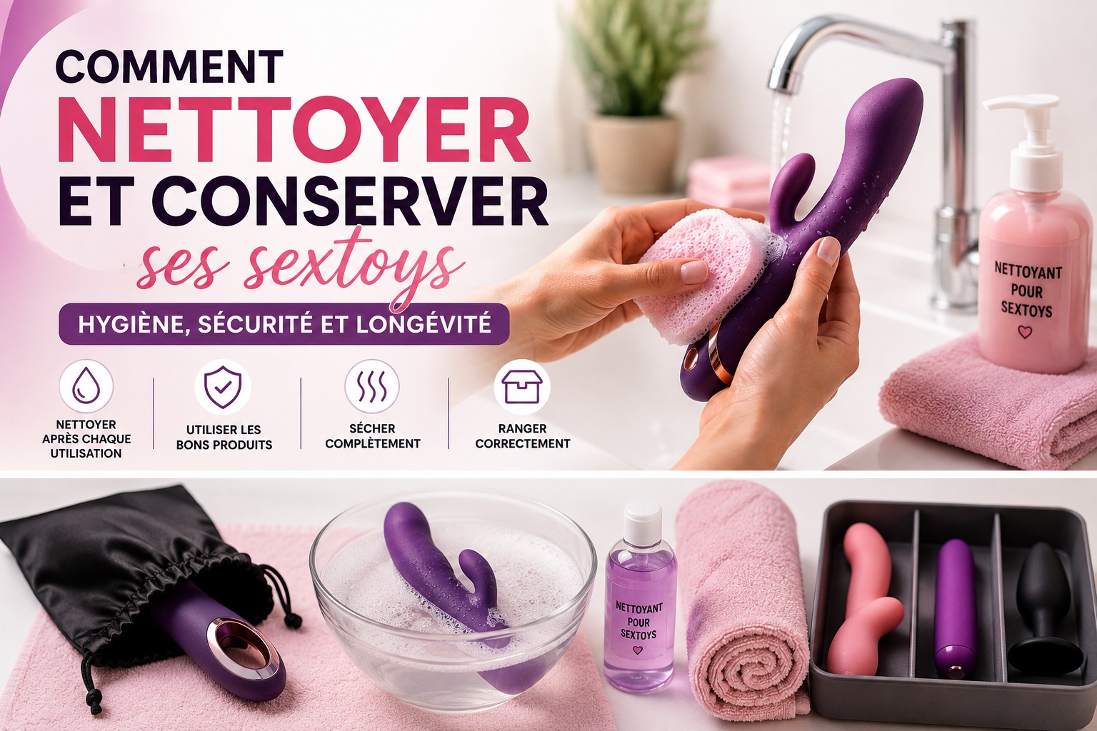 Comment nettoyer et conserver ses sextoys ?