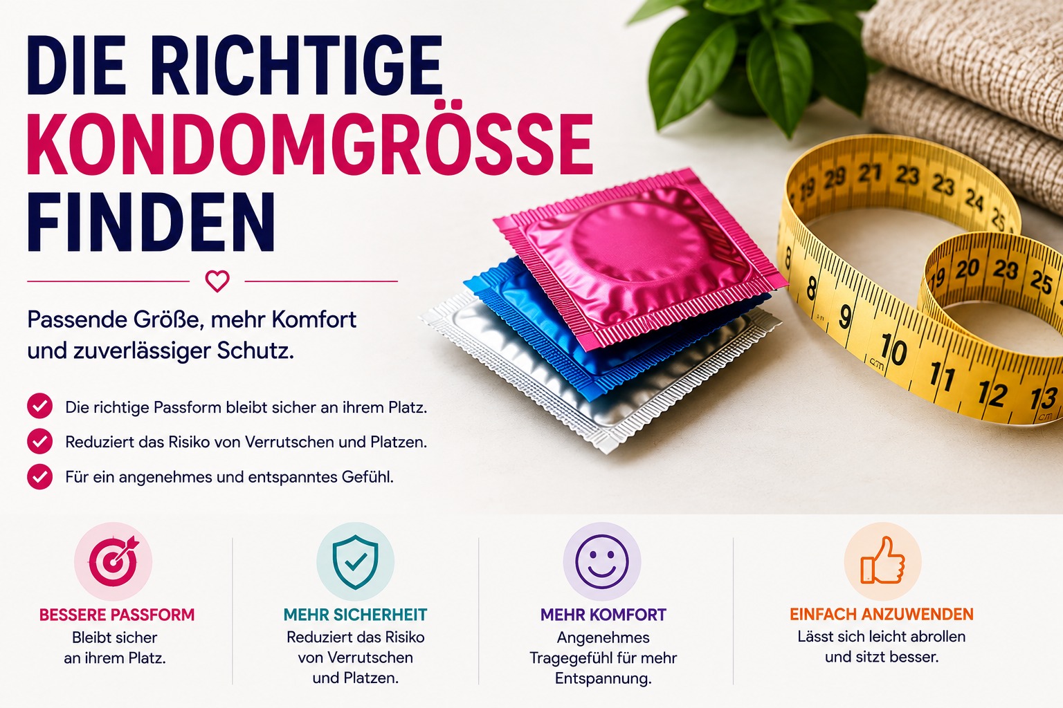 Die richtige Kondomgröße finden