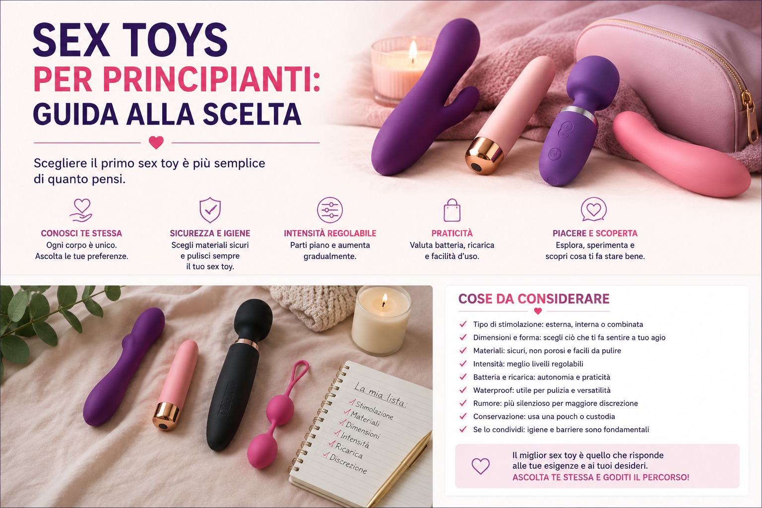 Sex toys per principianti: guida alla scelta