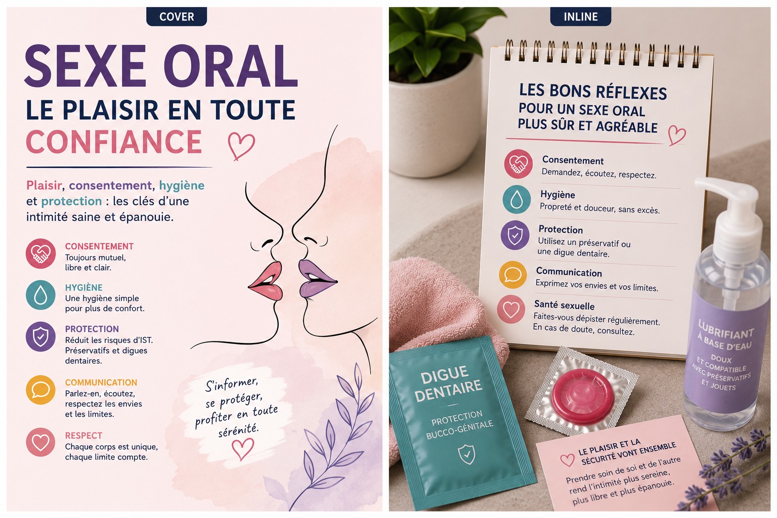 Sexe oral : guide adulte sur le plaisir, le consentement, l’hygiène et la protection